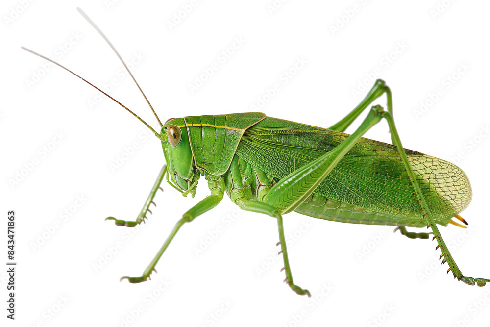 Authentic Representation of Katydid Isolated On Transparent Background Authentic Representation of Katydid Isolated On Transparent Background
