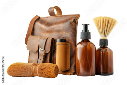 Leather Cleaning Kits Isolated On Transparent Background