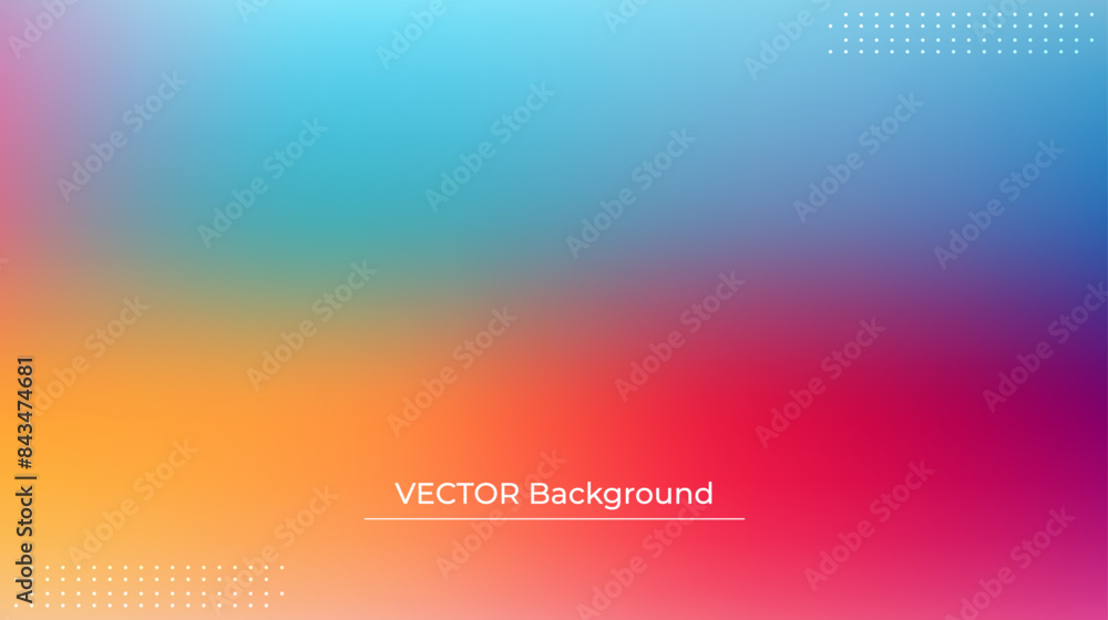 Smooth and blurry colorful gradient mesh background. Modern bright rainbow colors. Easy editable soft colored vector banner template. Premium quality Smooth and blurry colorful gradient mesh background. Modern bright rainbow colors. Easy editable soft colored vector banner template. Premium quality