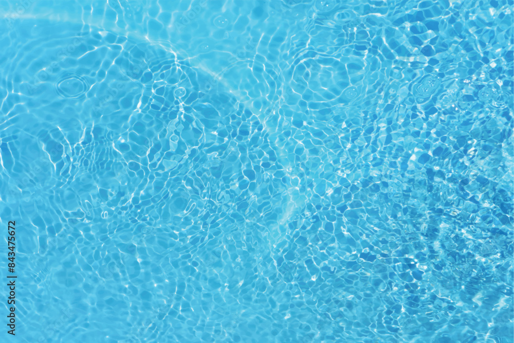 Blue water with ripples on the surface. Defocus blurred transparent blue colored clear calm water surface texture with splashes and bubbles. Water waves with shining pattern texture background. Blue water with ripples on the surface. Defocus blurred transparent blue colored clear calm water surface texture with splashes and bubbles. Water waves with shining pattern texture background.