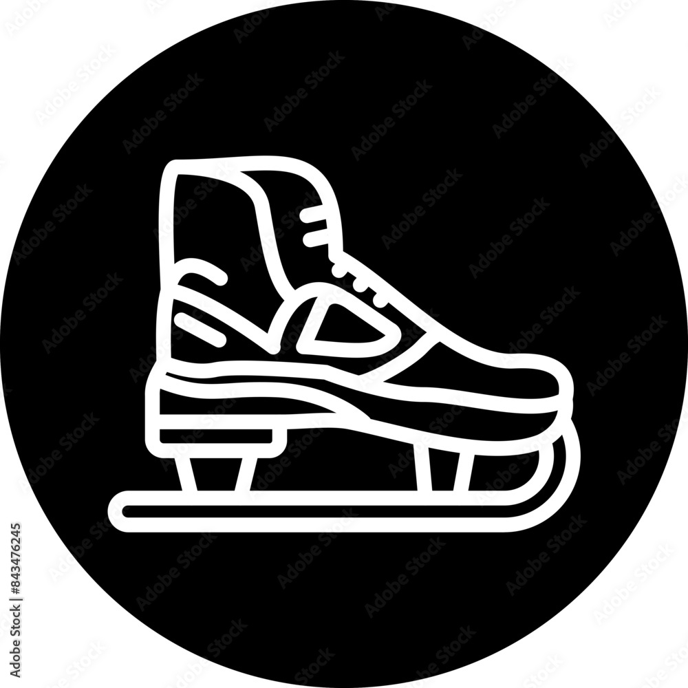 Figure Skates Icon Style Figure Skates Icon Style
