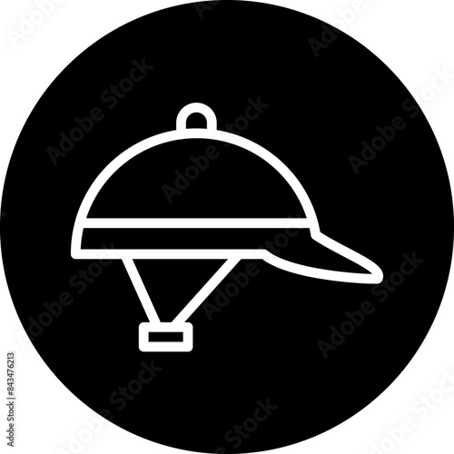 Horseback Riding Helmet Icon Style