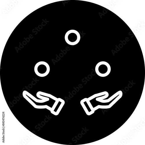 Juggling Balls Icon Style