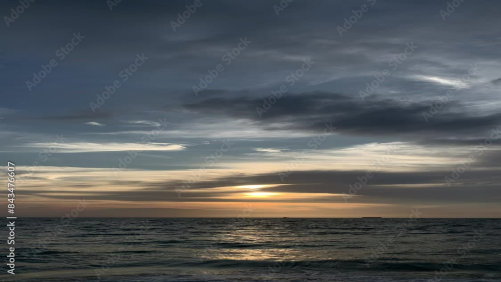 sunset over the sea sunset over the sea