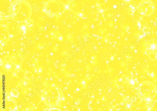 レモンイエロー、黄色のきらきら光るシンプルな背景テクスチャ