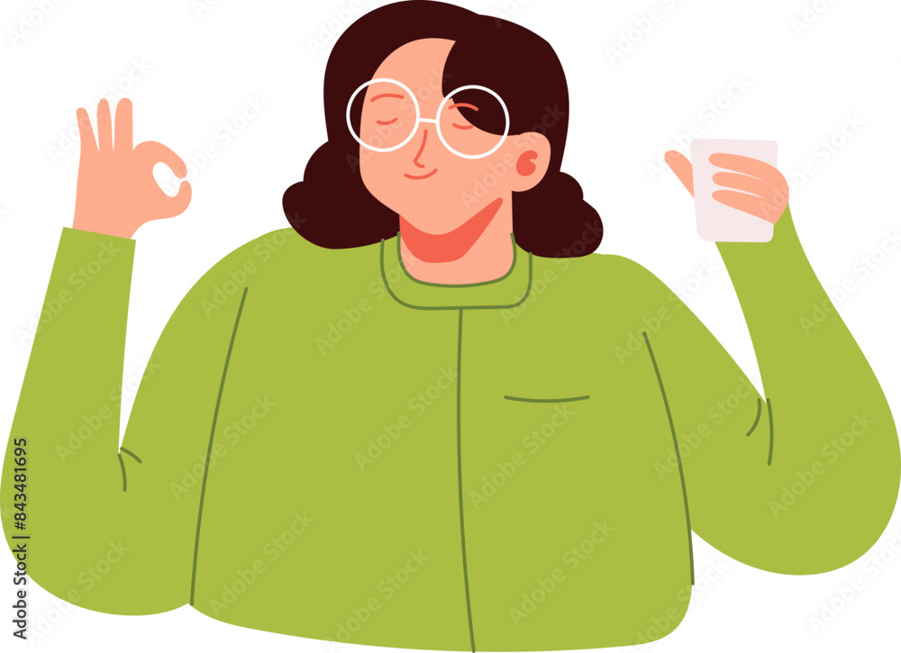 customer modern style cartoon character illustration customer modern style cartoon character illustration