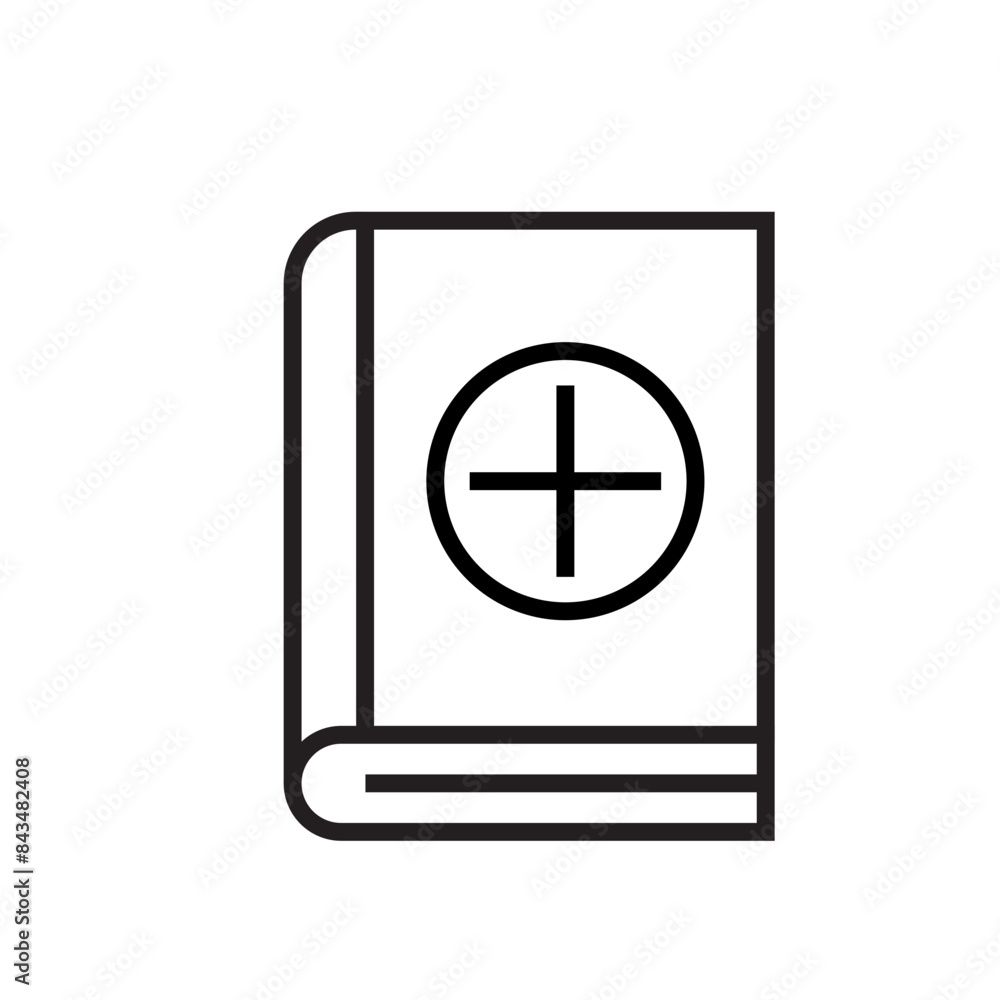 Medical Book Icon, Perfect for Healthcare and Educational Illustrations Medical Book Icon, Perfect for Healthcare and Educational Illustrations