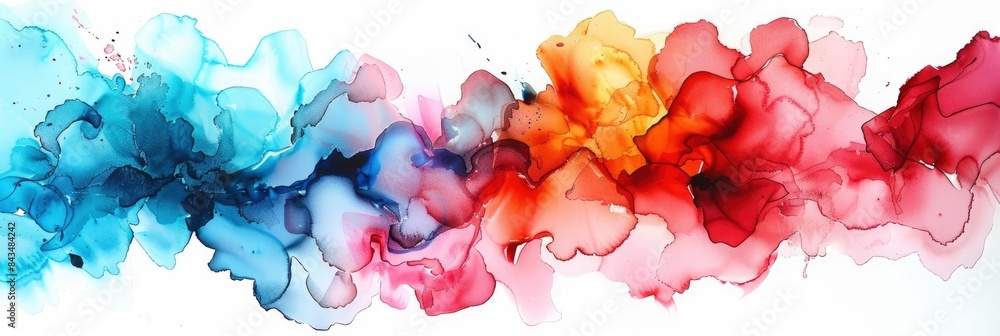 Abstract Watercolor Inspired By Emotions, In Vibrant Reds And Calming Blues, Suggesting Intensity And Calmness , HD Wallpapers, Background Image Abstract Watercolor Inspired By Emotions, In Vibrant Reds And Calming Blues, Suggesting Intensity And Calmness , HD Wallpapers, Background Image