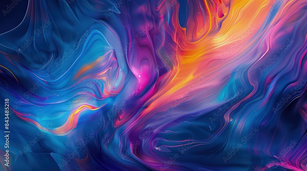 An abstract artinspired wallpaper with hidden icons that only appear