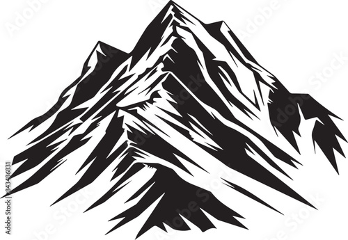 mountain vector silhouette