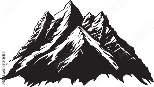 mountain vector silhouette