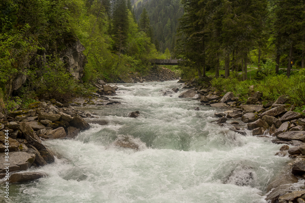 Krimml waterfalls in the austrian area called Salzburger Land Krimml waterfalls in the austrian area called Salzburger Land