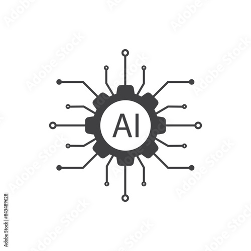 Artificial intelligence technology icon