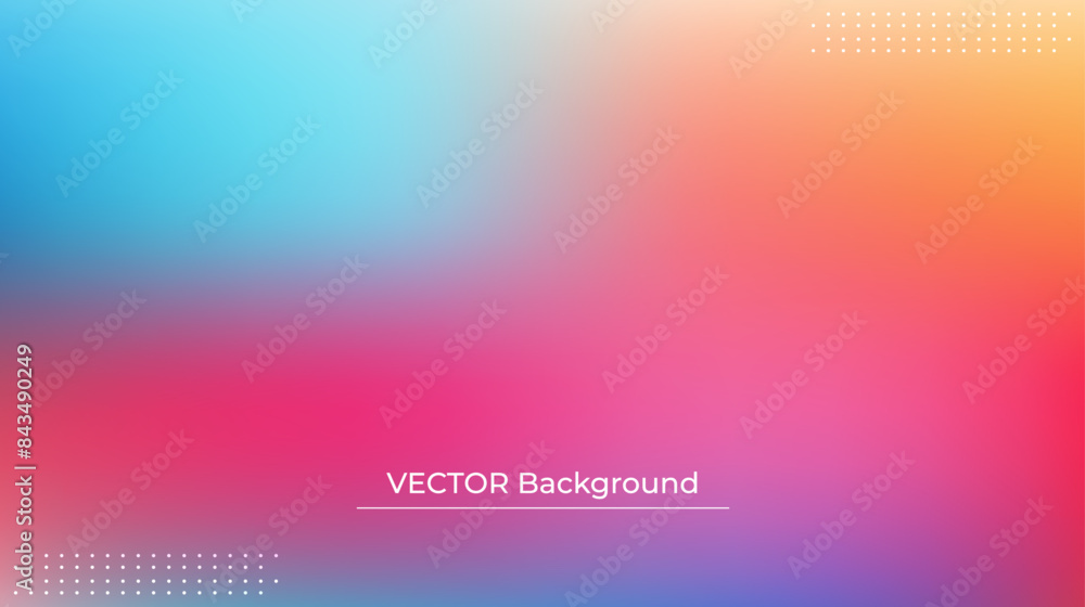 Smooth and blurry colorful gradient mesh background. Modern bright rainbow colors. Easy editable soft colored vector banner template. Premium quality Smooth and blurry colorful gradient mesh background. Modern bright rainbow colors. Easy editable soft colored vector banner template. Premium quality