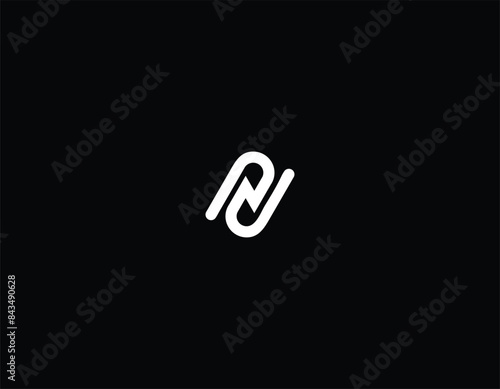 Letter PD or N electric logo design. 