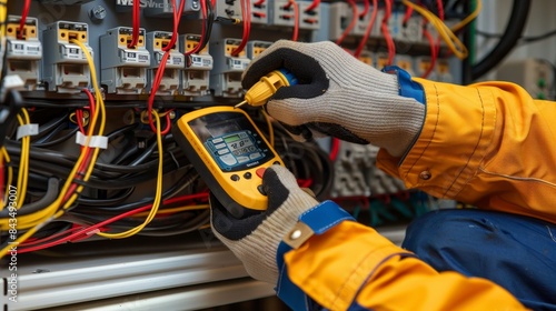 Skilled electrician upgrading and replacing electrical outlets for improved functionality