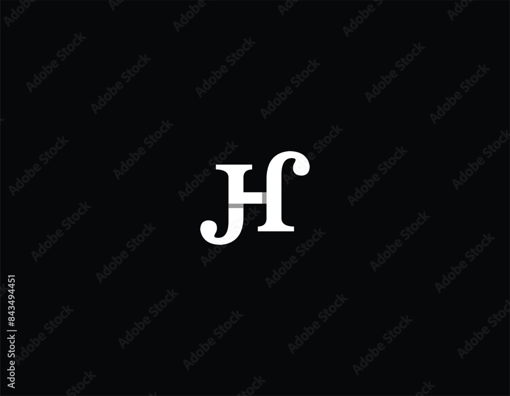 Double J or H logo design illustration with Eps 10. Double J or H logo design illustration with Eps 10.
