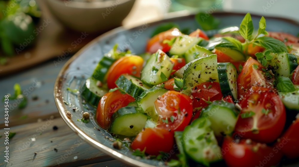 salad with vegetables