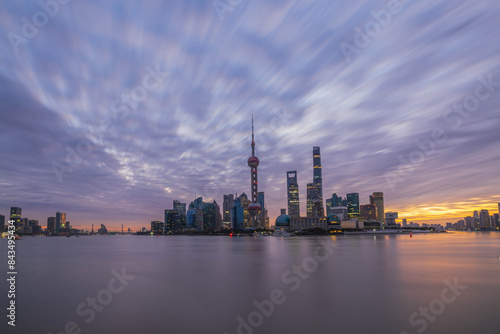 Photography sunrise of shanghai
