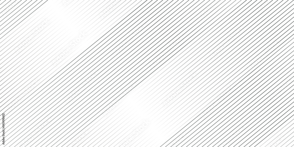 Fototapeta premium Vector Seamless geometric pattern black and white ribbed striped diagonal line pattern as gradient background. modern simple vector design, elegant modern black line background.
