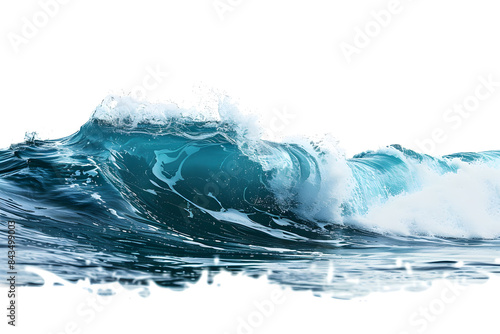 Wallpaper Mural Ocean wave isolated on white background
 Torontodigital.ca