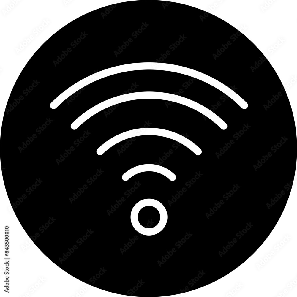 WiFi signal vector icon style