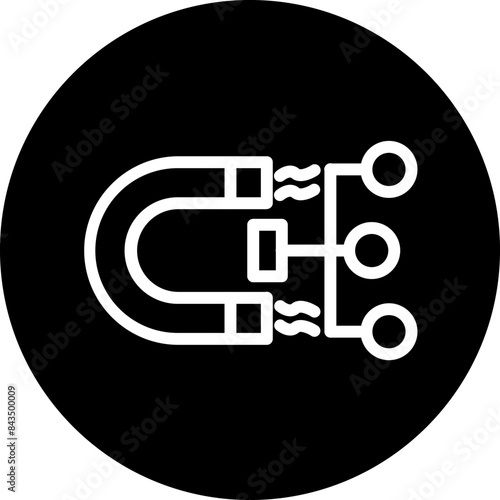 Media Magnet vector icon style
