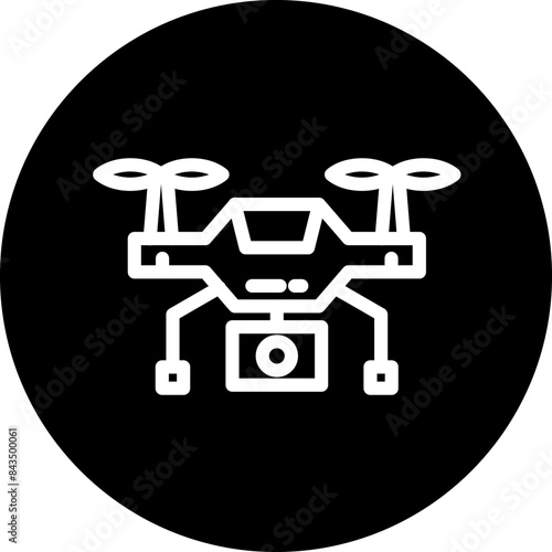 Dron vector icon style