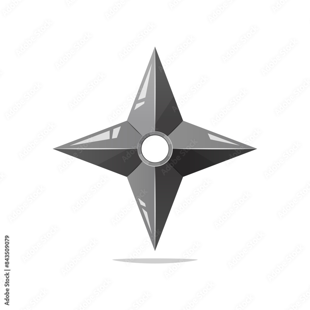 Shuriken vector isolated on white background. Shuriken vector isolated on white background.