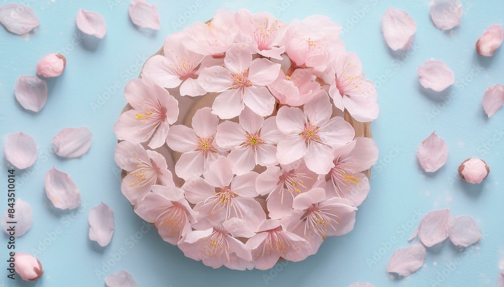 Obraz premium Sakura Serenity: A Blossoming Mandala