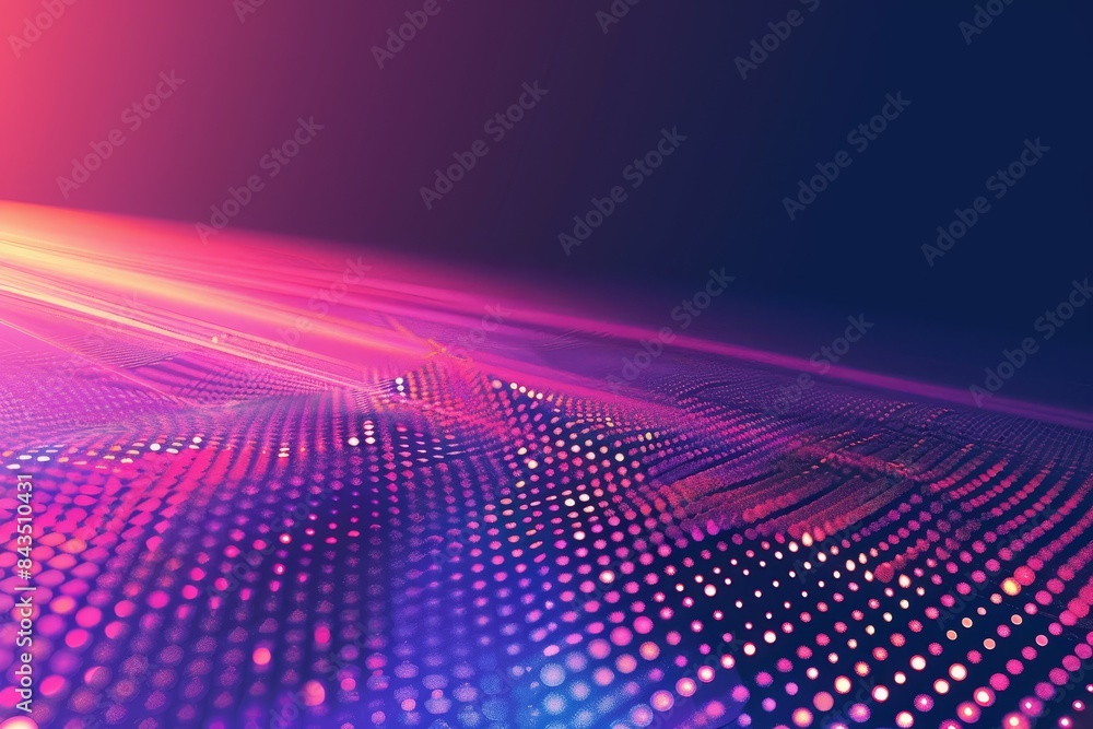 Vibrant abstract light particles wave - Abstract light wave with spectrum of violet to red, resembling digital or quantum concept Vibrant abstract light particles wave - Abstract light wave with spectrum of violet to red, resembling digital or quantum concept