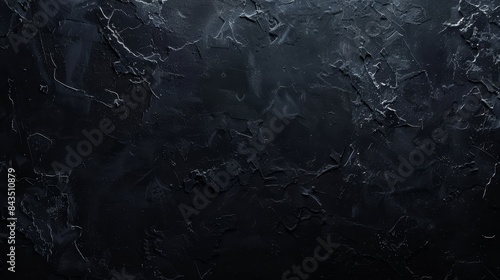 Textured black ice surface details - Close-up view of a textured, glossy black surface resembling fractured ice or a rugged stone texture, ideal for background uses
