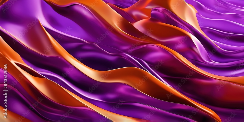 Purple Orange metal Wave Background Purple Orange metal Wave Background