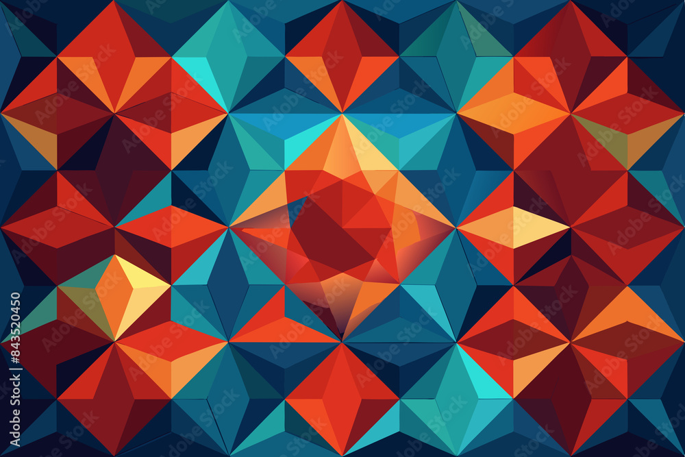 A dynamic pattern of overlapping polygons A dynamic pattern of overlapping polygons