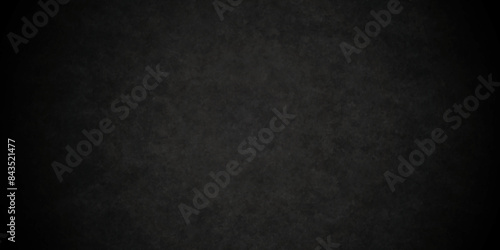 Distressed rough black grunge cracked wall slate texture. Chalk board and Black board grunge backdrop background. Wall grunge backdrop rough background dark black and stone.