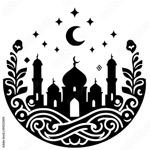 Islamic ornament silhouette
