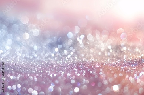 Sparkling Festive Background with Pearls and Glitter