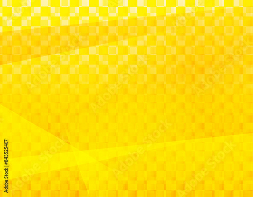 格子柄の背景画像  ゴールドのグラデーション背景イラスト　和柄