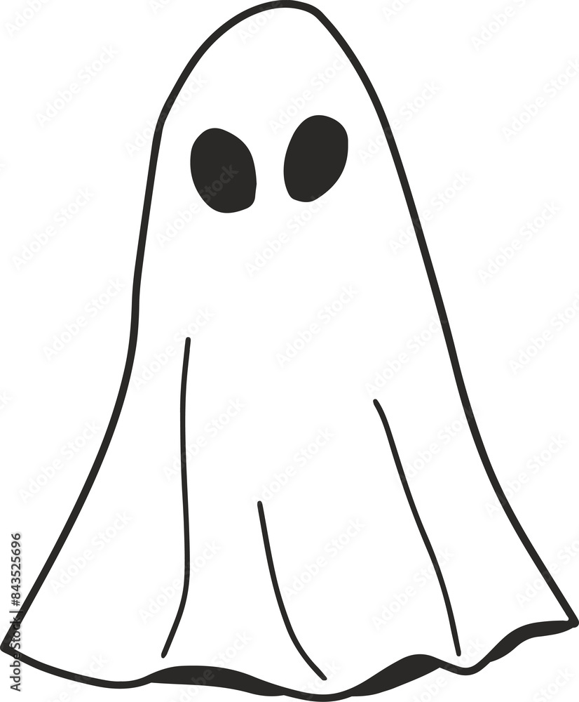 cartoon caped ghost, fun, halloween, line drawing, wear white, coloring book, illustration cartoon caped ghost, fun, halloween, line drawing, wear white, coloring book, illustration
