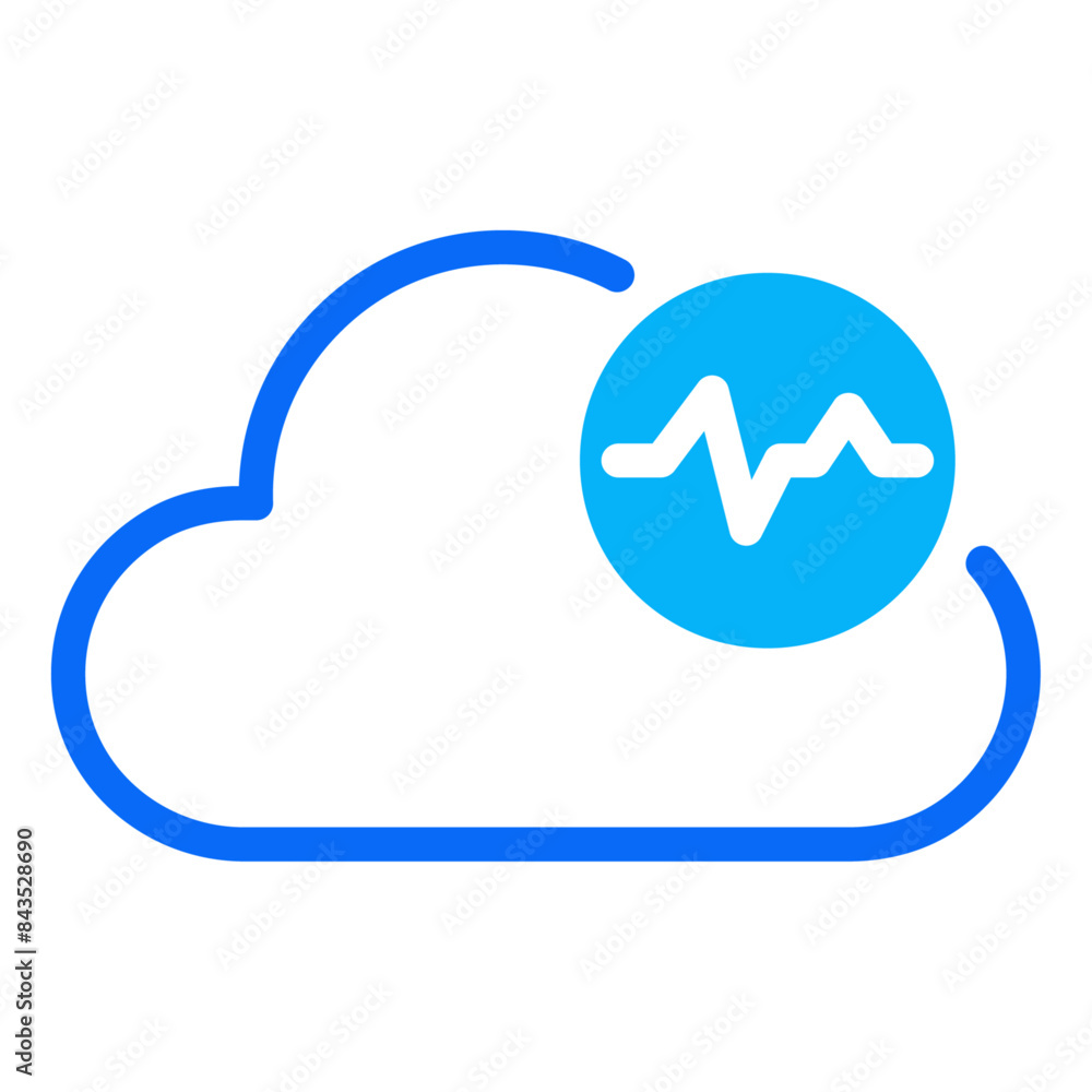 Cloud Data Status dual tone icon. vector thin line icon for mobile app, website, logo and presentation design. Cloud Data Status dual tone icon. vector thin line icon for mobile app, website, logo and presentation design.