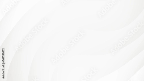 Abstract white waves sleek loop background animation.
