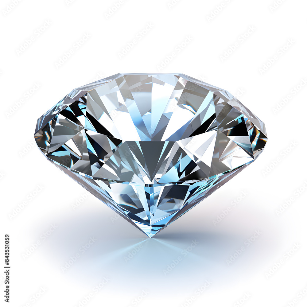 Shiny diamond gem isolated on white background Shiny diamond gem isolated on white background