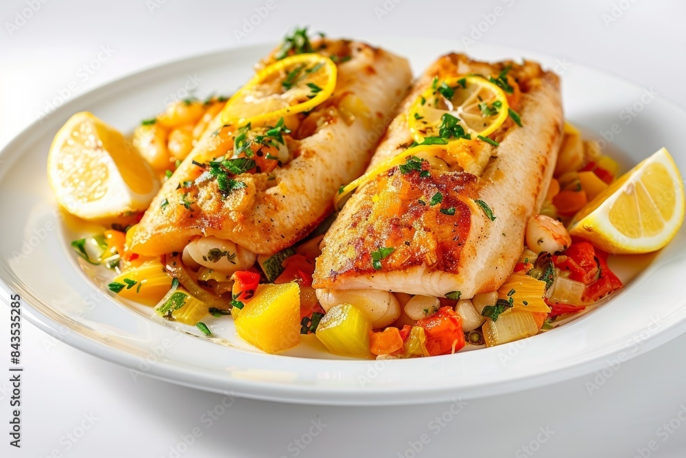 Baked Stuffed Lemon Sole: A Delightful Seafood Medley Baked Stuffed Lemon Sole: A Delightful Seafood Medley