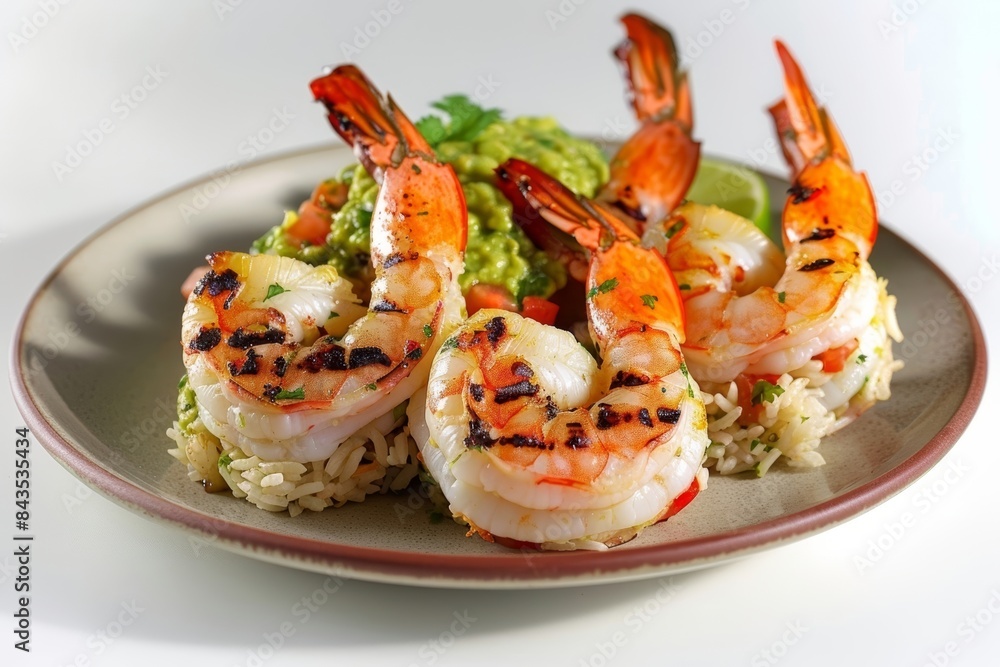 Perfectly Stuffed Shrimp with Coconut-Lime Rice and Salsa Perfectly Stuffed Shrimp with Coconut-Lime Rice and Salsa