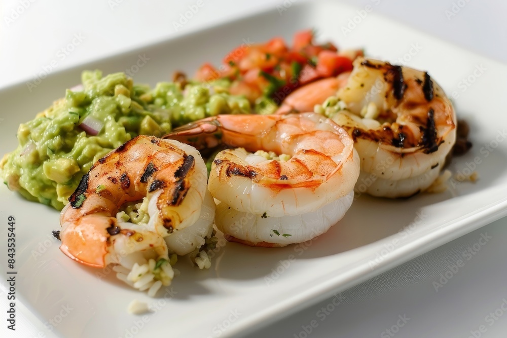 Perfectly Stuffed Shrimp with Salsa and Coconut-Lime Rice Perfectly Stuffed Shrimp with Salsa and Coconut-Lime Rice