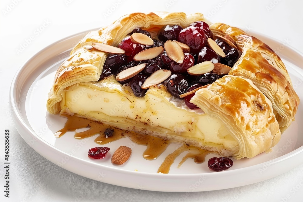 Decadent Baked Brie with Flaky Puff Pastry and Sweet Cherries Decadent Baked Brie with Flaky Puff Pastry and Sweet Cherries