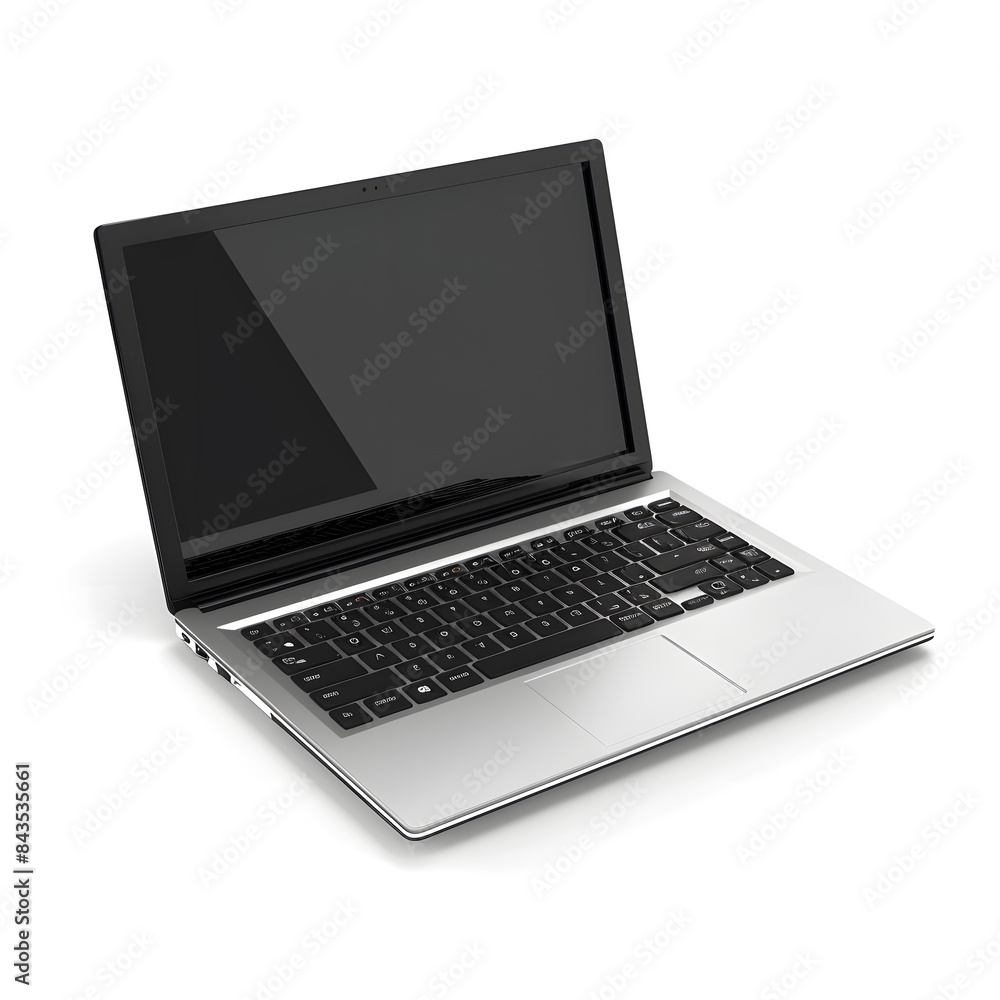 Laptop mock up isolated on white background Laptop mock up isolated on white background