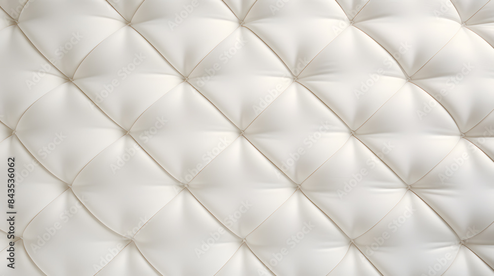 Fototapeta premium White fabric mattress texture top view background