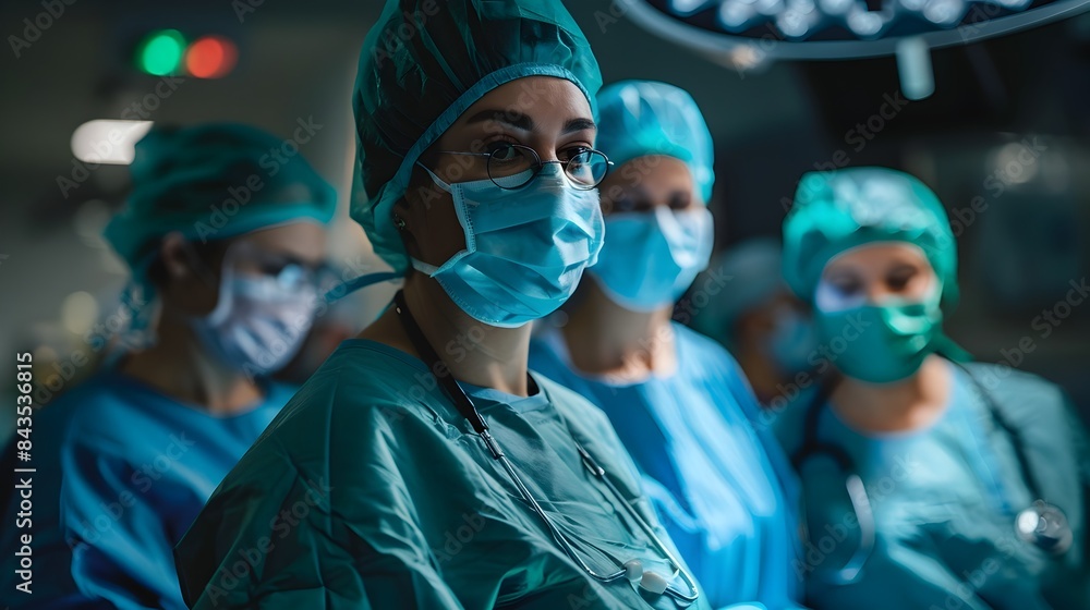 Robotic Surgical Assistant Performing Precise with Surgeons Overseeing Procedure Robotic Surgical Assistant Performing Precise with Surgeons Overseeing Procedure