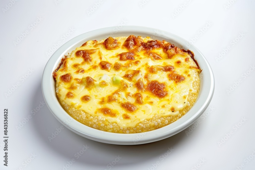 Golden Baked Grits with Gruyere and Parmesan